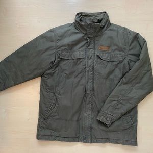 Columbia fleece military style coat